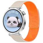 18mm xDfind Flat Head Litchi Texture Magnetic Silicone Watch Band(Starlight Orange)