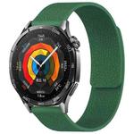 20mm xDfind Flat Head Litchi Texture Magnetic Silicone Watch Band(Dark Green)