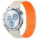 20mm xDfind Flat Head Litchi Texture Magnetic Silicone Watch Band(Starlight Orange)