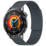 20mm xDfind Flat Head Litchi Texture Magnetic Silicone Watch Band(Grey)