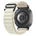 For Samsung Galaxy Watch8 / 8 Classic xDfind Black Buckle Loop Nylon Watch Band(Starlight)