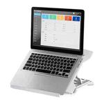 NUOXI N2 8-level Adjustable Laptop Holder, without Turntable(White)
