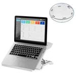 NUOXI N2 8-level Adjustable Laptop Holder, with Turntable(White)