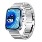 For Huawei Watch Fit 4 / 4 Pro / 3 Bamboo Stainless Steel Watch Band(Silver)