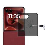 For Motorola Razr 60 Ultra 3D Hot Bending Edge Glue Anti-spy Privacy Curved Tempered Glass Film