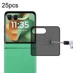 For Motorola Razr 60 25pcs 3D Hot Bending Edge Glue Anti-spy Privacy Curved Tempered Glass Film
