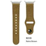For Samsung Galaxy Watch Ultra 47mm Rivet Reverse Buckle Leather Watch Band(Retro Brown)