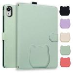 For iPad mini 2024 / mini 6 Cat Skin-feel Litchi Leather Smart Tablet Case(Green)
