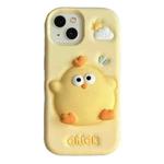 For iPhone 14 Pro Pressable Chick Silicone Phone Case(Yellow)