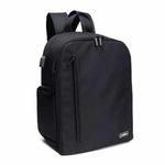 Cwatcun D6 Large II Camera Backpack Outdoor Waterproof Nylon DSLR Photography Bag, Size:32 x 17 x 41.5cm(Black)
