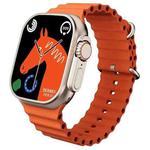 C69 Ultra 7 in 1 Set 2.09 inch TFT Screen BT Outdoor Sports Smart Watch(Glod Orange)