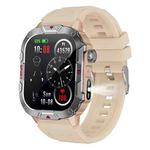 C40 Pro 2.19 inch TFT Screen BT Outdoor Sports Smart Watch Support Heart Rate Monitoring(Apricot)