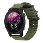 18mm xDfind Ring Buckle Nylon Canvas Watch Band(Army Green)