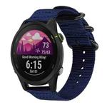 18mm xDfind Ring Buckle Nylon Canvas Watch Band(Midnight Blue)