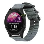 18mm xDfind Ring Buckle Nylon Canvas Watch Band(Grey)