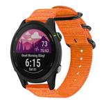 18mm xDfind Ring Buckle Nylon Canvas Watch Band(Orange)