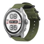 20mm xDfind Ring Buckle Nylon Canvas Watch Band(Army Green)