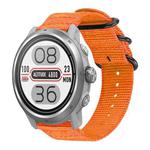20mm xDfind Ring Buckle Nylon Canvas Watch Band(Orange)