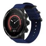 24mm xDfind Ring Buckle Nylon Canvas Watch Band(Midnight Blue)