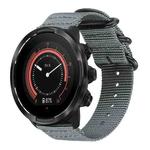 24mm xDfind Ring Buckle Nylon Canvas Watch Band(Grey)