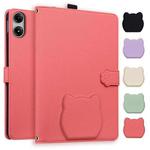 For Xiaomi Redmi Pad Pro / Poco Pad Cat Skin-feel Litchi Leather Tablet Case(Watermelon Red)