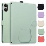 For Xiaomi Redmi Pad Pro / Poco Pad Cat Skin-feel Litchi Leather Tablet Case(Green)