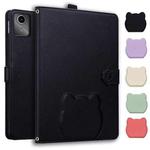 For Lenovo Xiaoxin Pad 2025 / K11 Gen2 Cat Skin-feel Litchi Leather Tablet Case(Black)