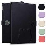 For OnePlus Pad Pro 12.1 / Pad 2 12.1 2024 Cat Skin-feel Litchi Leather Tablet Case(Black)