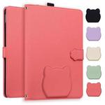 For Amazon Kindle Scribe 10.2 2022 / 2024 Cat Skin-feel Litchi Leather Tablet Case(Watermelon Red)