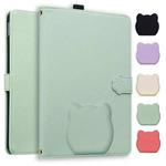 For Amazon Kindle Scribe 10.2 2022 / 2024 Cat Skin-feel Litchi Leather Tablet Case(Green)