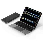 DUX DUCIS OK Fold Series Two-fold Touch Wireless Bluetooth Keyboard Tablet Leather Case(Black)