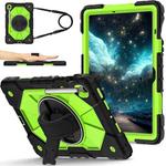 For Samsung Galaxy Tab S10 FE / S9 Contrast Color Robot Silicone Hybrid PC Tablet Case(Black Yellow Green)