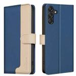 For Samsung Galaxy S25 FE 5G Color Matching RFID Anti-theft Leather Phone Case(Blue)