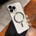 For iPhone 13 Pro Transparent Acrylic MagSafe Phone Case(Titanium Grey)