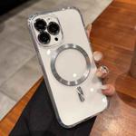 For iPhone 13 Pro Transparent Acrylic MagSafe Phone Case(Silver)
