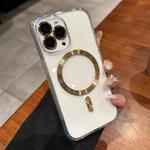 For iPhone 13 Pro Max Transparent Acrylic MagSafe Phone Case(Gold)