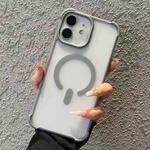 For iPhone 11 Semi-transparent Skin Feel Frosted MagSafe Phone Case(Grey)