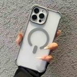 For iPhone 12 Pro Max Semi-transparent Skin Feel Frosted MagSafe Phone Case(Grey)
