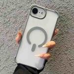For iPhone 16e Semi-transparent Skin Feel Frosted MagSafe Phone Case(Grey)
