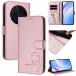 For TCL 60 NxtPaper Litter Panda Embossing RFID Leather Phone Case with Lanyard(Pink)