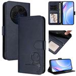For TCL 60 NxtPaper Litter Panda Embossing RFID Leather Phone Case with Lanyard(Blue)