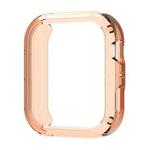 For Huawei Watch Fit 4 Half Coverage Hollow TPU Watch Protective Cover(Transparent Orange)