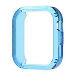 For Huawei Watch Fit 4 Half Coverage Hollow TPU Watch Protective Cover(Transparent Blue)
