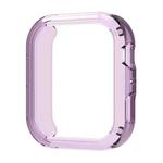 For Huawei Watch Fit 4 Half Coverage Hollow TPU Watch Protective Cover(Transparent Purple)