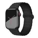 For Apple Watch 42 / 44 / 45 / 46 / 49mm xDfind Magnetic Three-bead Silicone Watch Band(Black)
