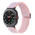 For Samsung Galaxy Watch8 / Watch8 Classic Wave Pattern Nylon Braided Watch Band(Pink)