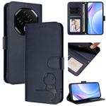 For UMIDIGI G100 Pro Litter Panda Embossing RFID Leather Phone Case with Lanyard(Blue)