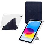 For iPad mini 2024 / mini 6 Y-Fold Pyramid Texture Smart Leather Tablet Case(Black)