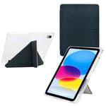 For iPad mini 2024 / mini 6 Y-Fold Pyramid Texture Smart Leather Tablet Case(Green)