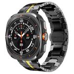For Samsung Galaxy Watch8 / Watch8 Classic Butterfly Buckle Titanium Alloy Watch Band(Black Gold)